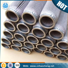 304 Stainless Steel Polymer Melt Perforated Candle Filter Cylinder